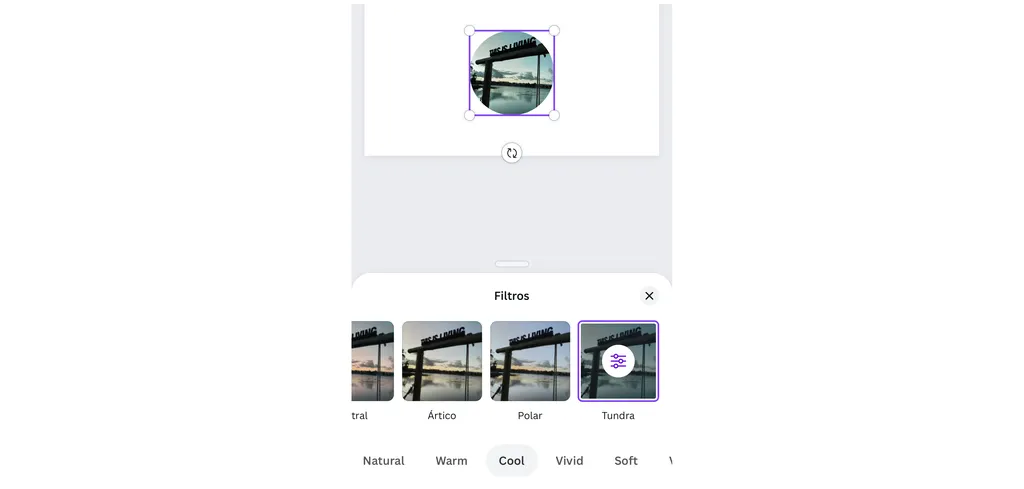 Aplique filtros em edição de imagens no Canva (Imagem: Captura de tela/Thiago Furquim/Canaltech)