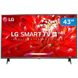 Smart TV LED 43” LG 43LM6300PSB Full HD Wi-Fi - Inteligência Artificial 3 HDMI 2 USB