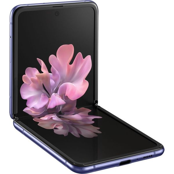 Smartphone Samsung Galaxy Z Flip Dual Chip Android 10 Tela 6.7" Octa-Core 156GB 4G Câmera Dupla 12MP + 13MP - Ultravioleta no Shoptime