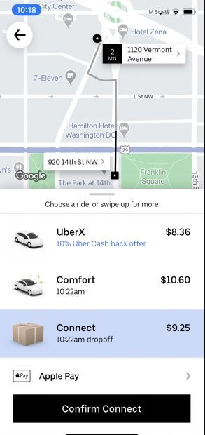Uber Connect: Uber expande seus serviços (Crédito da foto: divulgação)