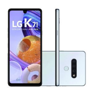 Smartphone LG K71 Branco Tela de 6.8 4G Câmera Traseira de 48 5 5MP e Frontal de 32MP 128GB