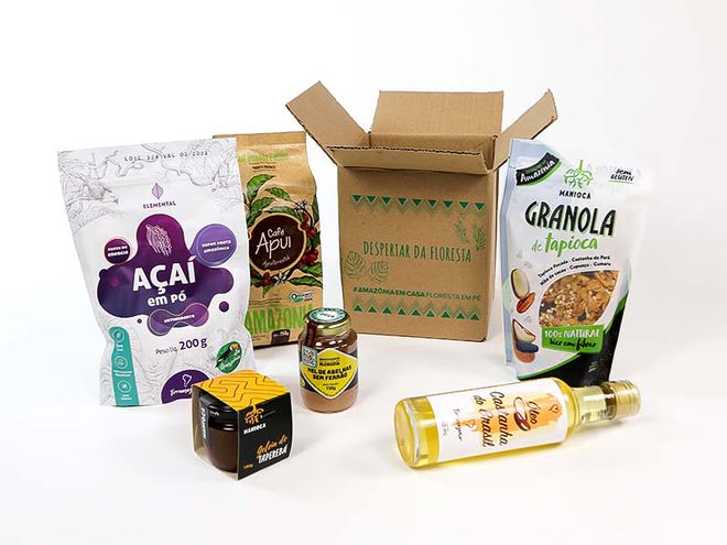 Kit da campanha Da Amazônia Para Você (Imagem: Amazônia em Casa, Floresta em Pé)