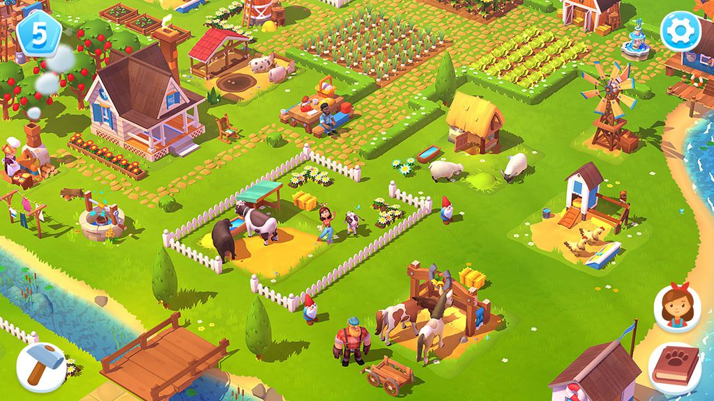 Jogador terá liberdade total para criar e decorar sua fazenda (Foto: Divulgação/Zynga)