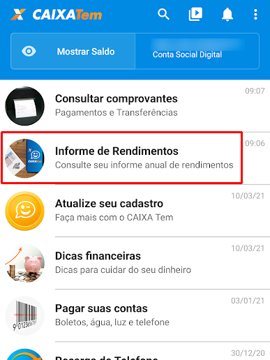 Navegue entre os recursos do app (Imagem: André Magalhães/Captura de tela)