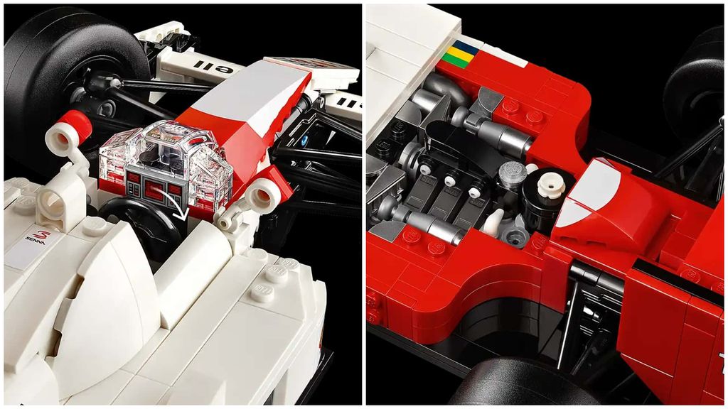 Direção que funciona "de verdade" e réplica do poderoso motor beiram a perfeição (Imagem: Divulgação/Lego)