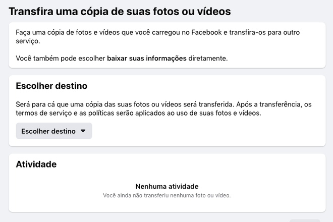 Facebook agora permite que você transfira fotos direto para o Dropbox e Koofr