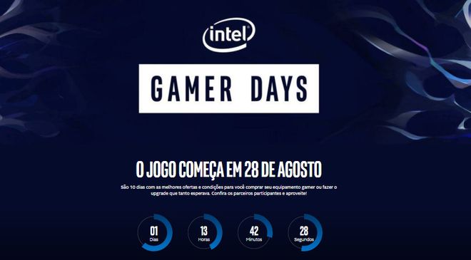 Hotsite da promoção entrará no ar em 28 de agosto/ Captura de Tela: Intel