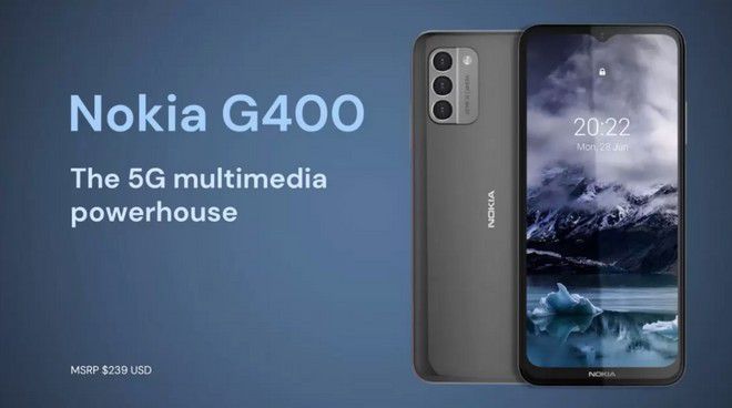 Nokia G400 tem suporte para 5G e tela de 120 Hz (Imagem: Divulgação/Nokia)