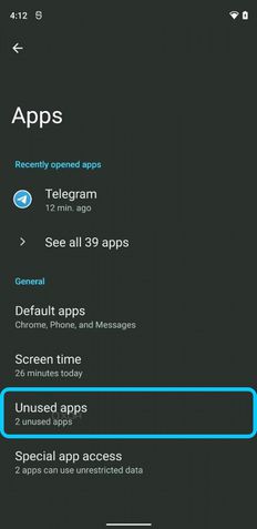 Android 12 Modo Hibernação Android 12 Modo Hibernação