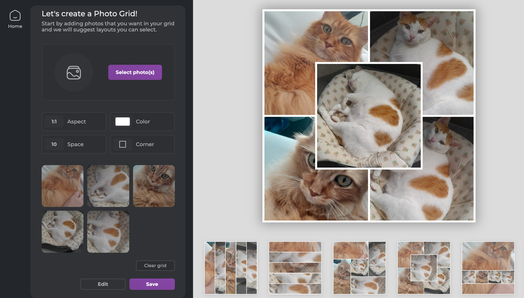 O Pixlr tem uma solução dedicada para fazer montagens online (Imagem: Captura de tela/Guilherme Haas/Canaltech)