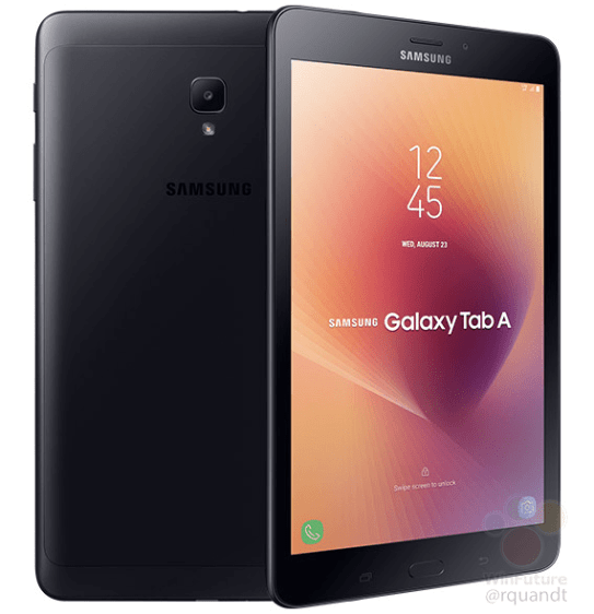 Imagens vazadas sugerem que Galaxy Tab A 8.0 (2017) chegará às lojas nas cores preta e dourada