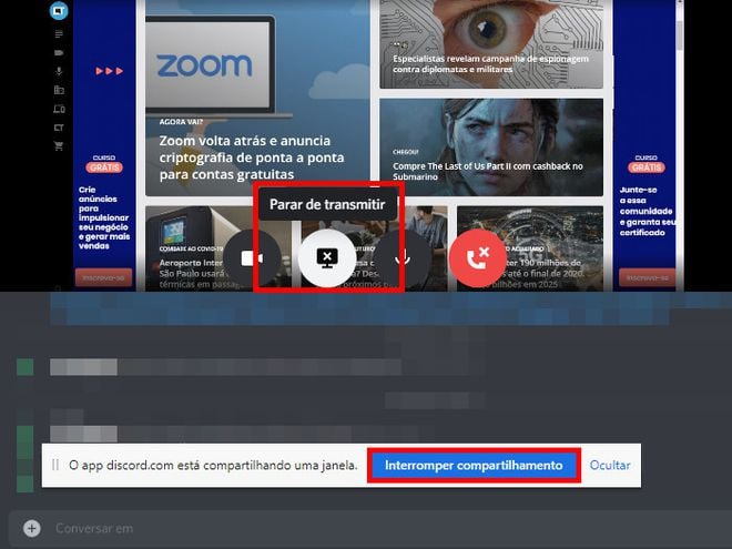Como compartilhar tela no Discord em PC e celular
