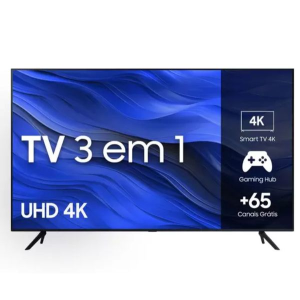 Smart TV Samsung 58" UHD 4K 58CU7700 2023, Processador Crystal 4K, Gaming Hub | CUPOM