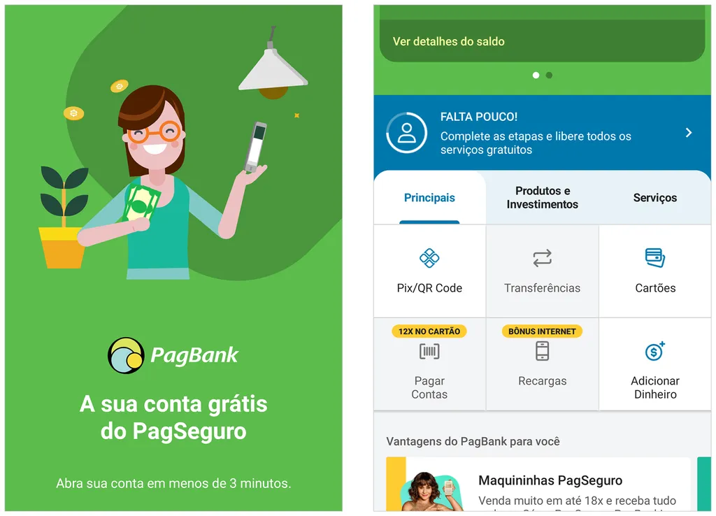 PagBank inclui pagamento de contas com cartão de crédito cadastrado (Imagem: Captura de tela/André Magalhães/Canaltech)