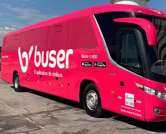Ônibus do Buser, app conhecido como o "Uber dos ônibus" (Foto: Divulgação)