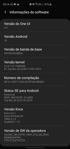 Galaxy S10 Android 10
