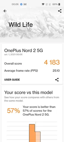 OnePlus Nord 2 5G benchmark