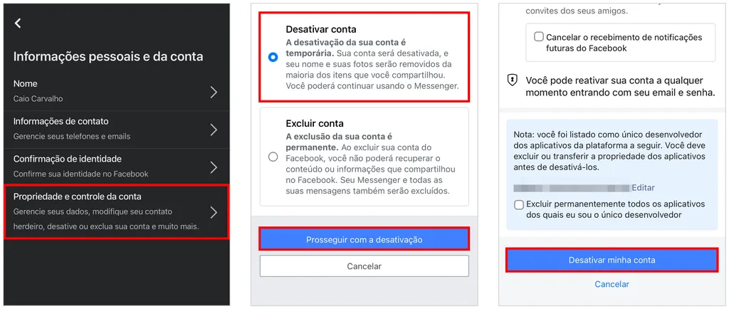 Como desativar o Facebook e usar o Messenger sem conta na rede social (Captura de tela: Caio Carvalho)