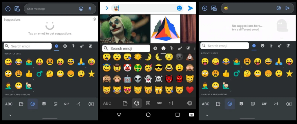 Gboard permite busca de gifs e stickers usando somente emojis