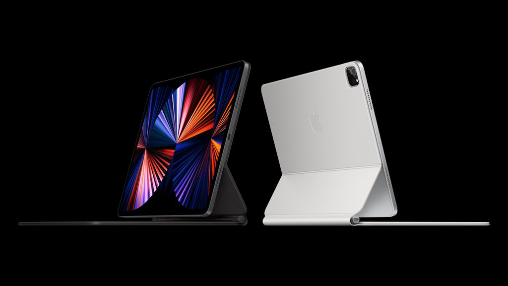 A Apple vendeu o novo iPad Pro como o computador para quem quer uma máquina compacta, trazendo o chip M1 e tela Mini LED ao tablet (Imagem: Apple)