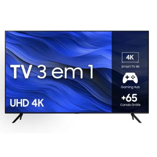 Smart TV Samsung 58" UHD 4K 58CU7700 2023, Processador Crystal 4K, Gaming Hub | CUPOM