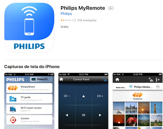 Philips y Remote / Captura de tela: Ariane Velasco