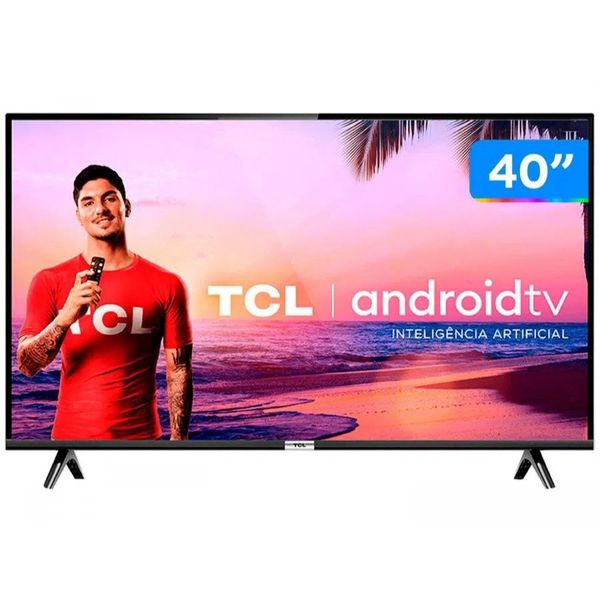Smart TV LED 40" TCL 40S6500 Full HD Android - Wi-Fi HDR Inteligência Artificial 2 HDMI USB