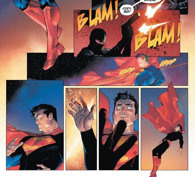 Superman se surpreende ao perceber que não tem mais poderes (Imagem: Reprodução/DC Comics)