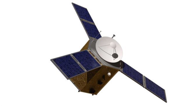 Renderização do satélite Hope (Imagem: UAE Space Agency)