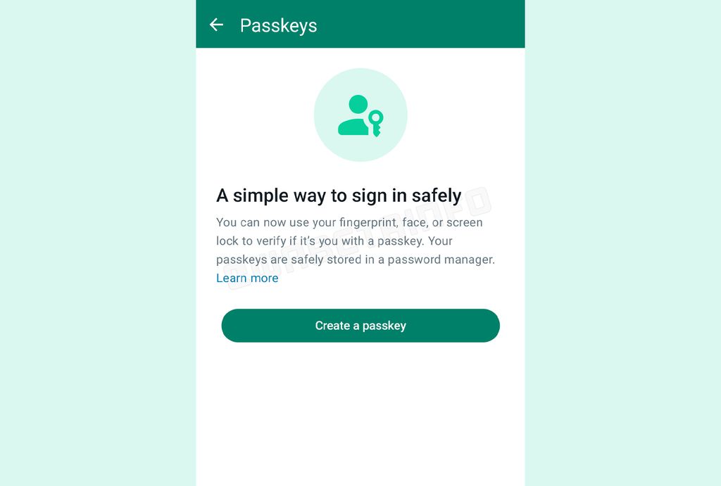 Passkeys podem chegar ao WhatsApp no futuro (Imagem: Reprodução/WABetaInfo)