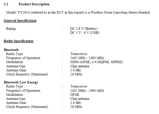 Sony WH-1000XM5 no FCC