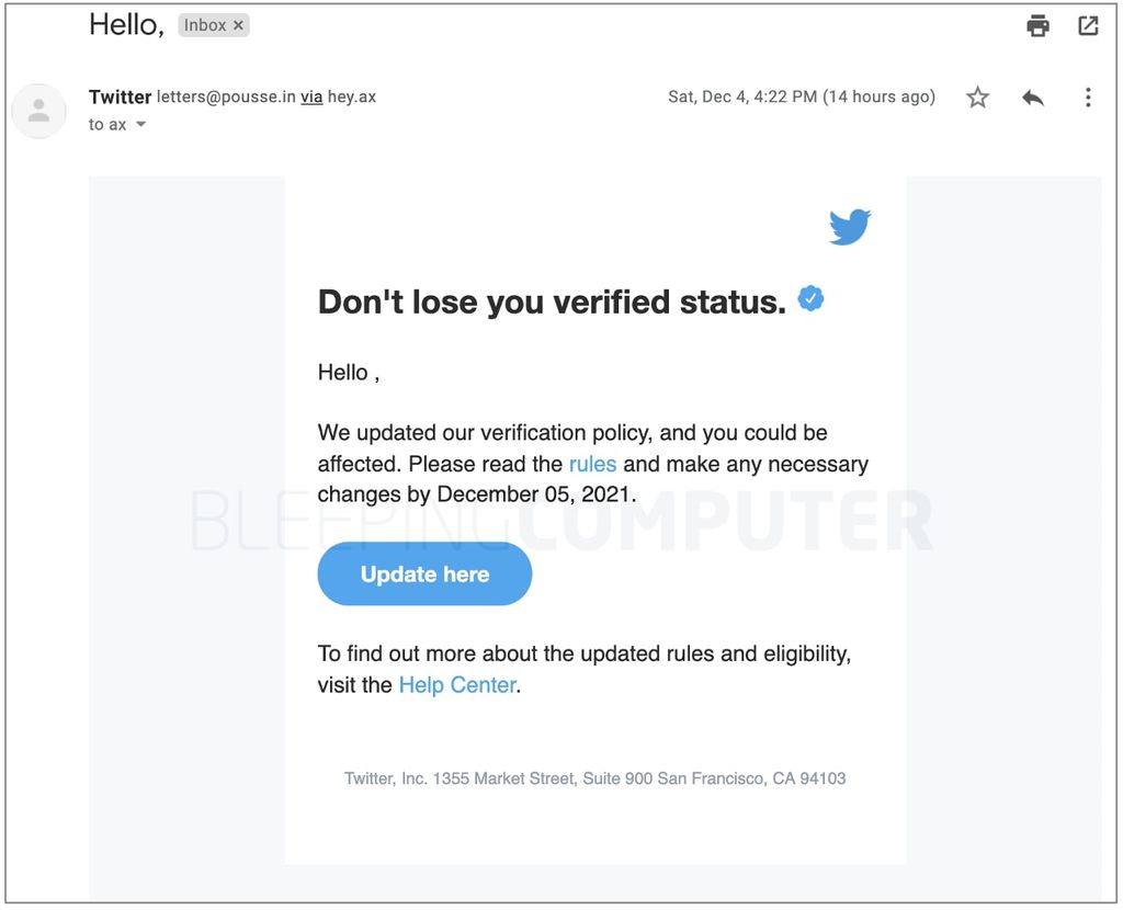 Jornalistas brasileiros verificados no Twitter são alvos de campanha de phishing