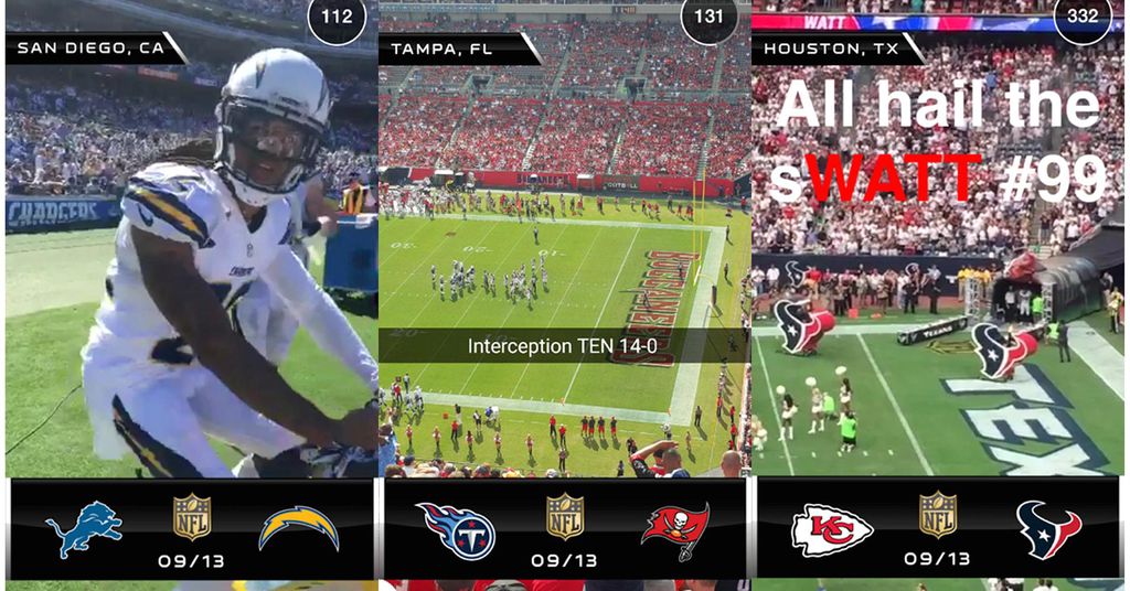 Snapchat e NFL Snapchat e NFL