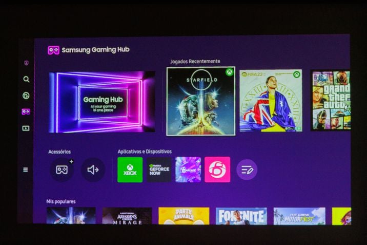 APP nativo nas TVs SAMSUNG para o XBOX CLOUD GAMING e GEFORCE NOW