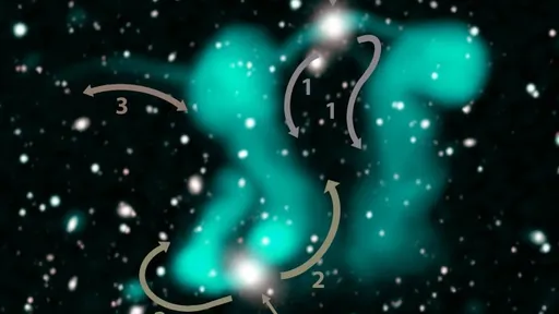 Emissões "fantasmagóricas" entre duas galáxias ativas surpreendem astrônomos