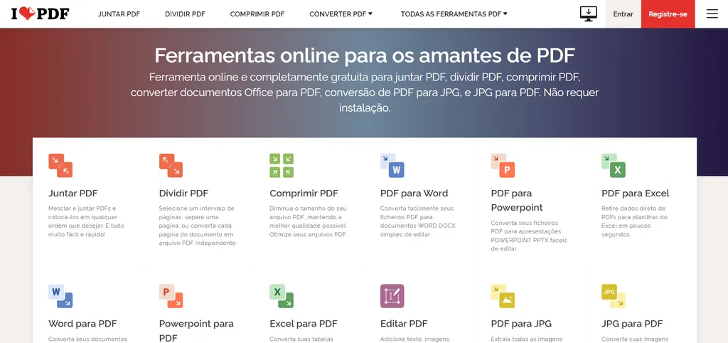 Editar PDF - Editor de PDF grátis direto no seu navegador