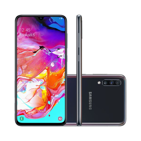 Smartphone Samsung Galaxy A70 128GB Preto 4G Tela 6.7" Câmera 32MP+5MP+8MP Selfie 32MP Dual Chip Android 9.0 | Carrefour