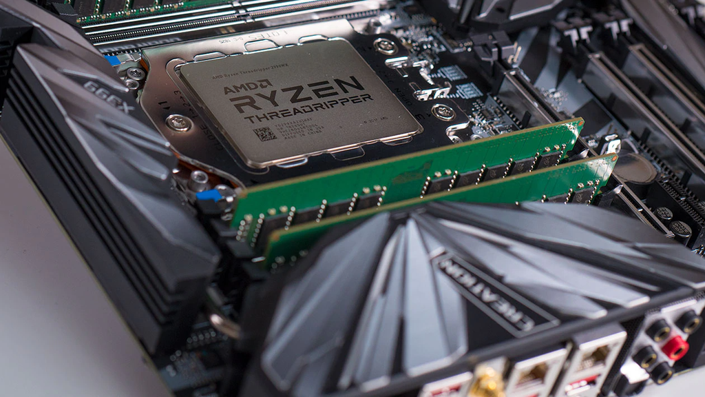 A escolha das CPUs Threadripper seria resultado do alto desempenho single-core, da grande quantidade de núcleos e do barramento PCI-E 4.0 das soluções (Imagem: Reprodução/AMD)