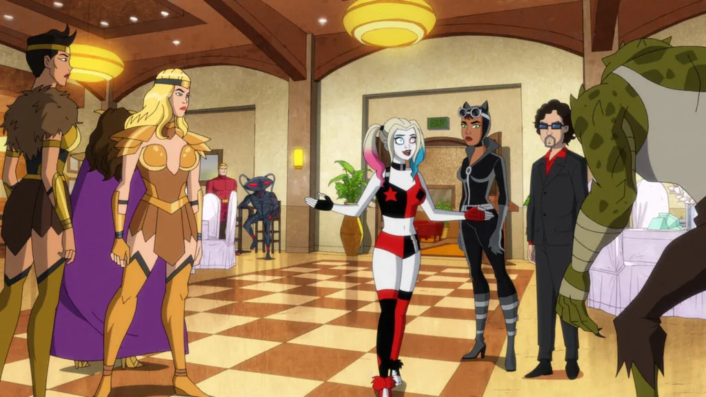 Harley Quinn abusa da violência, das referências e do ridículo do universo da DC para fazer um humor completamente surtado (Imagem: Divulgação/HBO Max)