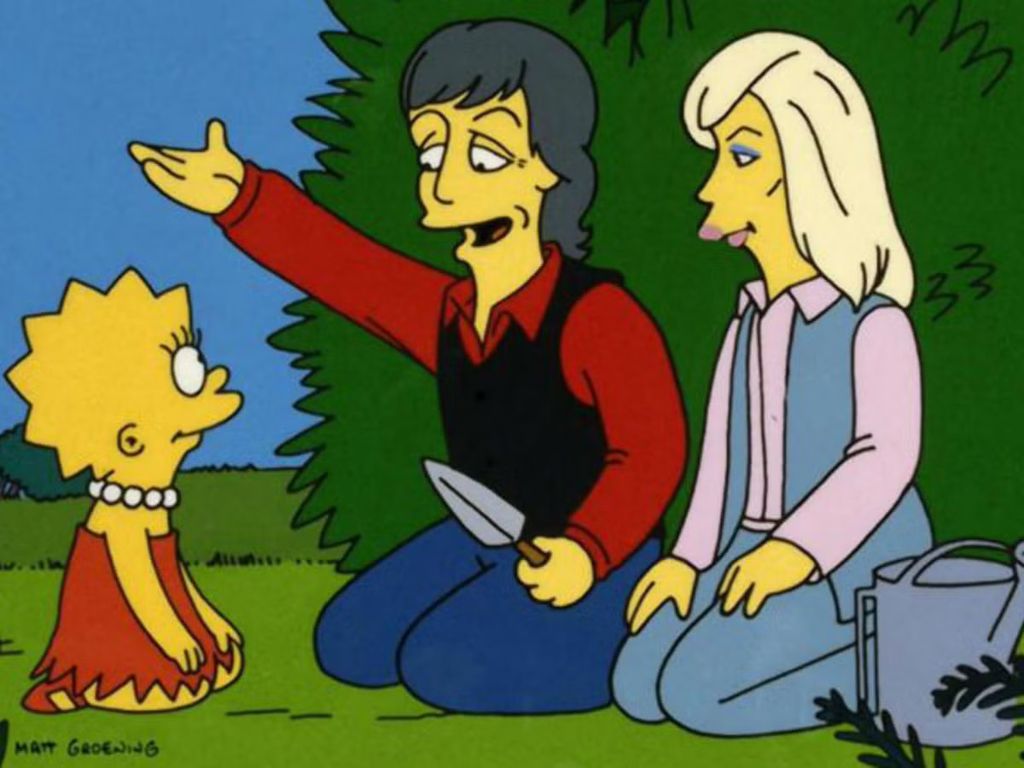 Paul e sua mulher Linda em Os Simpsons (Imagem: Reprodução/Fox)