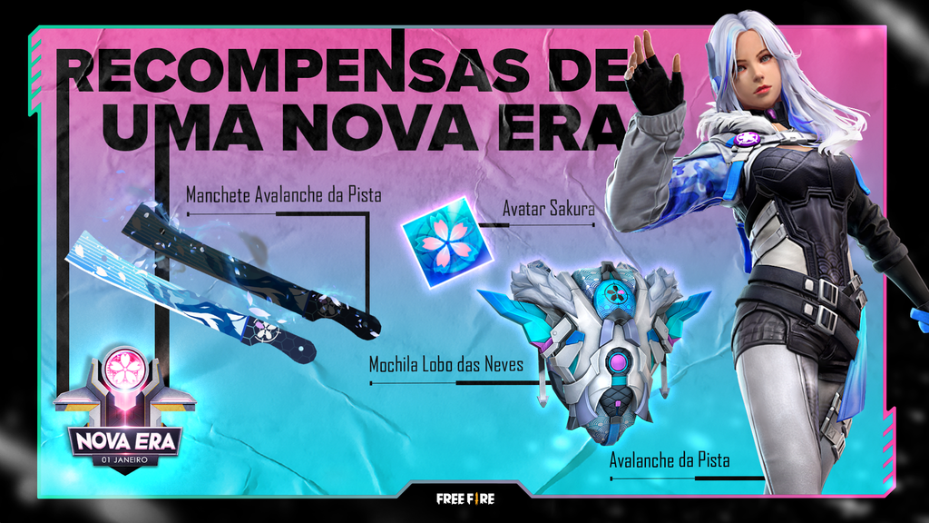 As recompensas da chegada do novo mapa incluem um novo visual para os jogadores. (Imagem: Divulgação/Garena)