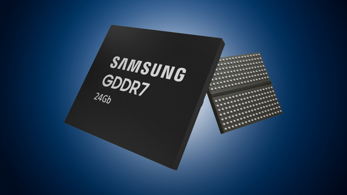 Samsung anuncia 1ª memória GDDR7 de 24 Gb e 40 Gbps de velocidade