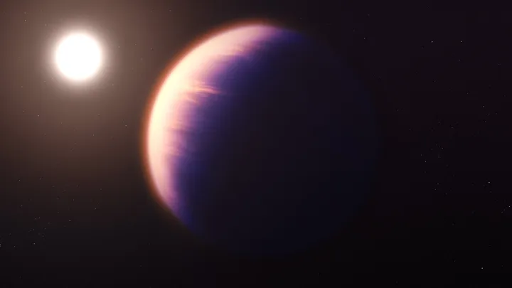 Arte conceitual de um exoplaneta gasoso (Imagem: reprodução/ESA)