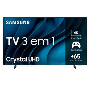 Smart TV Samsung 65" UHD 4K Processador Crystal UN65CU8000GXZD | LEIA A DESCRIÇÃO - CASHBACK