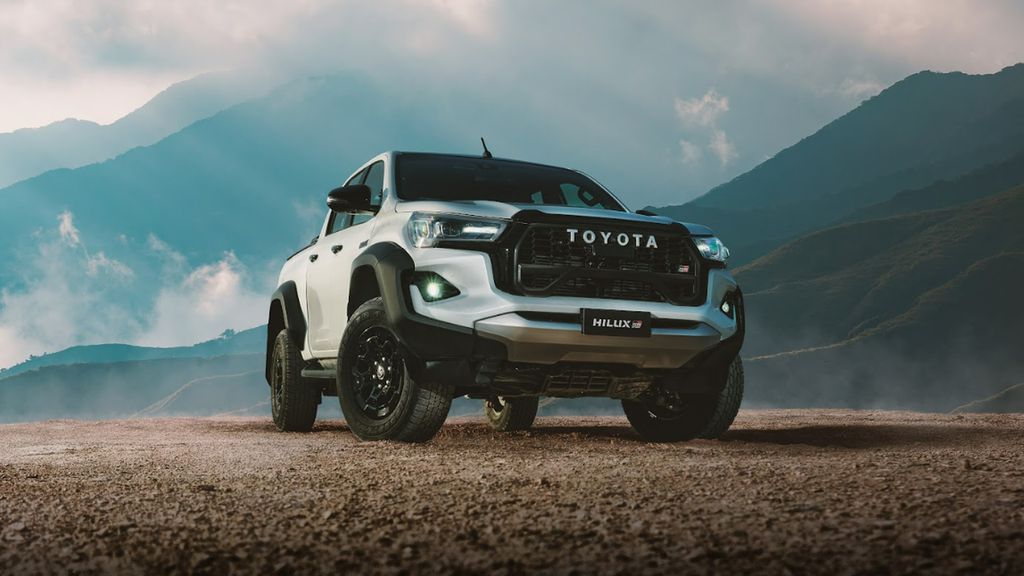 Hilux vista de frente