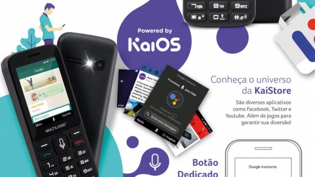 Multilaser lança celular de entrada baratinho com sistema operacional KaiOS