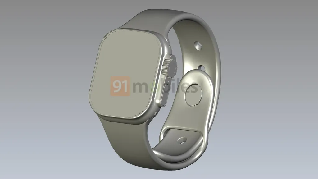 Novo Apple Watch Pro trará novo design, corpo maior, mais bateria e recursos exclusivos (Imagem: Reprodução/91mobiles)