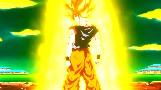 GIF of Goku going SSJ : r/dbz