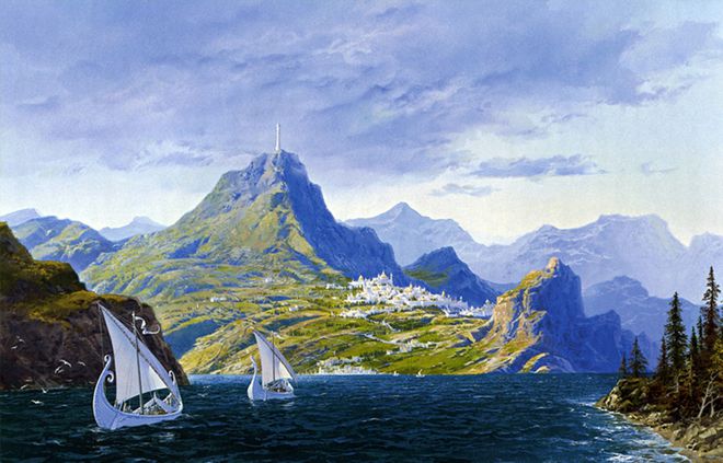 A ilha de Númenor (Reprodução/Plano Aberto)