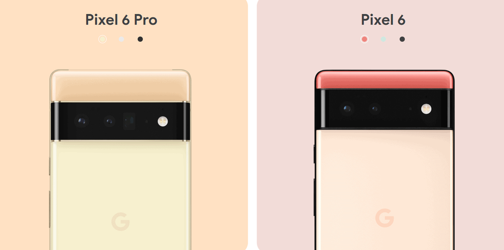 Pixel 6 tem várias opções de cores (Imagem: Reprodução/Google)